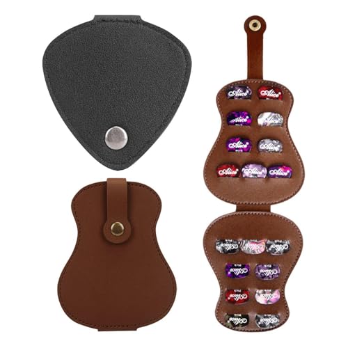 Sac De Rangement Pour Médiator De Guitare 2 Pièces, Support De Médiator De Guitare, Boîte De Rangement Pour Médiator, Accessoires Pour Médiator De Guitare