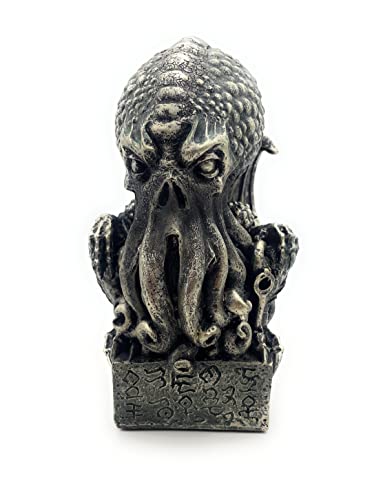 Estatua Cthulhu de resina con acabado bronce 6.75 in
