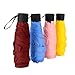 Produktbild JackWish Mini Regenschirm,Taschenschirm Extrem Leicht,Schirmständer Stärker,Klein Leicht Kompakt Tragbar Schirm,100% Wasserdicht Tasche Sonnenschirm für Frauen und Kinder (Rot 1)