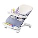 DAN&DRE Baby Rocking Swing Chair with Removable Food Tray Universal Wheels Foot Piano Music Baby Rocking Chair