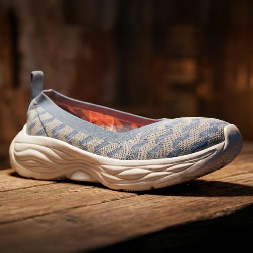 Image of Liberty LEAP7X Teal Blue Casual Flats for Women - Knit-Mesh Slip-On Slip-On