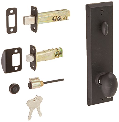 Weslock 07904--M2Sl20 Greystone/Rockford Interior Entry Handle, Black #TOP19