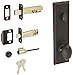 Weslock 07904--M2SL20 Greystone/Rockford Interior Entry Handle, Black