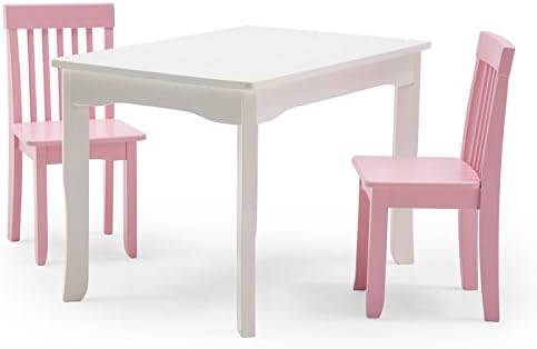 Lipper Mystic Table and Chair Set - Pink
