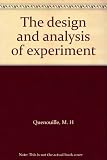 The design and analysis of experiment