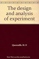 The Design and Analysis of Experiment B0007E1S82 Book Cover