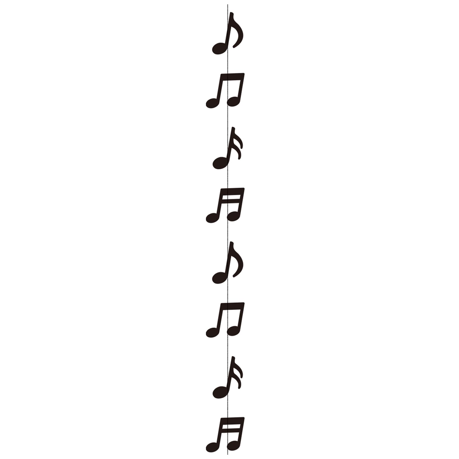 LUCKGONI Black Musical Notes Party Decorations for Enhancing Music Atmospheres at Event Recycled User Friendly Paper Pendant