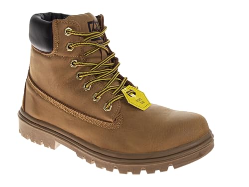 Image of Avalanche Steel Toe Work Boots for Men EverFit Comfort Technology - Anti Slip Grip Heavy Duty Leather Boot Safety Industrial Workwear Construction