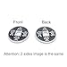 AIMOFAMAG 5 Pcs Chinese Coin Half Dollar Size,China Ancient Coin Magic Trick for Collecting or Practise(Black)