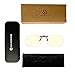 GAMEKING Blue Light Blocking Clip-on Computer Glasses Video Gaming Glasses Rimless