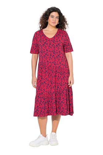 Ulla Popken Kleid mit Asymmetrischer Volants Abito con Balze...