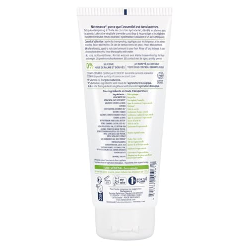 Après shampoing Extra doux Coco & Kératine Végétale Bio Natessance 'après shampoing De 200ml - vue 6