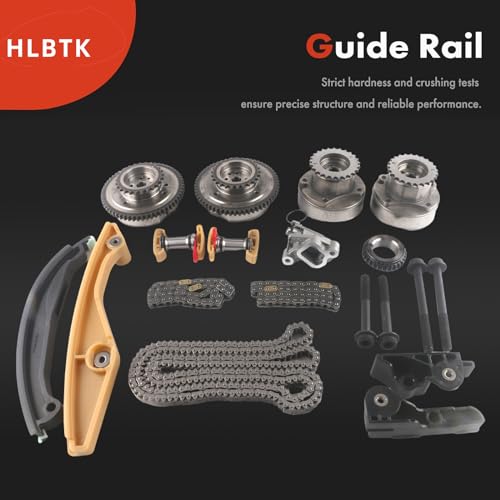 HLBTK AT4Z6L266B Timing Chain Kit Cam Phaser VVT Fit for Ford Edge Expedition Explorer f150 / for Lincoln MKX Mark Navigator 3.3L 3.5L 3.7L, AT4Z6K255A by HLBTK - Used condition - Image 6