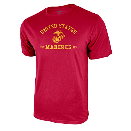 Icon Sports Men s Standard U.S. Marine Corps Short Sleeve T-Shirt, Red, X-Large