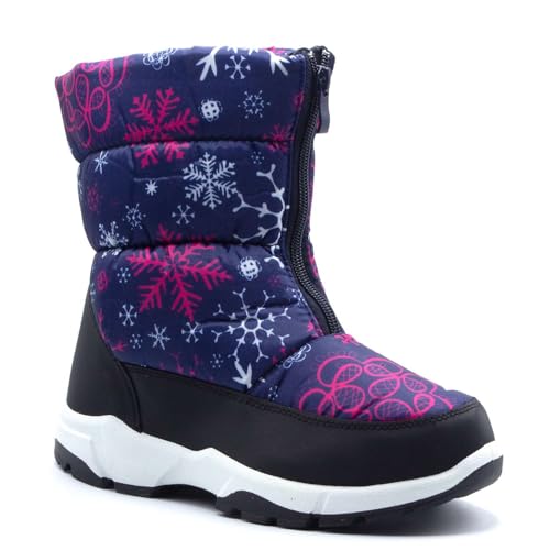 Jazamé Little Girls' ICY Waterproof Lined Insulated Winter Snow Boots Botas por Ninas