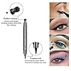Ownest 6 Pcs Liquid Eyeliner Set,Double-Side Waterproof Smudge-proof Eyeliner Stamp Pen Eyeliner Tattoo Tool Makeup-Smiley, Triangle,Heart,Star,Moon,Flower