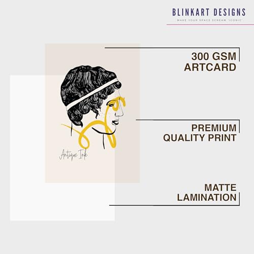 Image of BLINKART Trendy Abstract Wall Art Painting Print Design | Aesthetic Wall Decor Photo Artwork Frame Decoration Hanging For Home Bedroom Living Room Office Wall Decor | T043 | 13x10 Inches