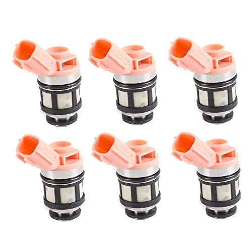 Tepeng 6pcs Fuel Injector Compatible with Nissan Frontier Pathfinder QUEST XTERRA MERCURY VILLAGER INFINITI QX4 1997-2004,Replace part # 166001800