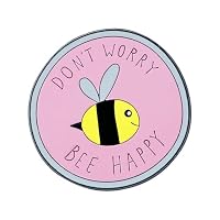 CULASIGN Lustig Emaille Anstecknadel, Don't Worry Bee Happy Pin Cartoon Brosche Metall Anstecker Pin für Frauen Männer Kinder Geschenk