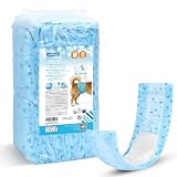 Nobleza 20 Unidades Pañales Perro Macho Desechables Talla M (34-50cm) - Antifugas 360° con Núcleo de Gel - Fajas para Incontinencia y Marcado - Cierres Ajustables Sin Tirones