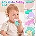 Baby Toys 0-6 Months - Baby Rattles Teething Toys 3-6 Month Infant Toys 6-12 Months Teether Toy 3 4 5 6 Month Old Newborn Essentials Must Haves Wrist Socks Christmas Gifts Easter Basket Stuffers