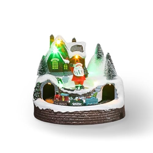 Bild: Syfunlv Weihnachtsbaum Spieluhr,Vintage Spieluhr mit Weihnachten Lauren,Weihnachtsdekoration Spieluhr Geschenk,Harz Mikrolandschaft Dekoration,Schneemann Elch,f�r Kinder,Familie (Stil 3) f�r 33,99 EUR (-7%) statt 29,57 EUR bei amazon.de
