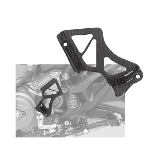 Ailes aérodynamiques moto carbone et cache pignon pour 749 999 03-06