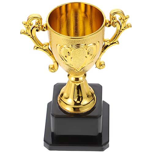 BESPORTBLE Trofeo De Plástico Pequeño Trofeo De Oro Trofeo De Premio Deportivo De Fiesta con Base para Torneos Deportivos Competiciones Ceremonia Fiestas Favor Cover