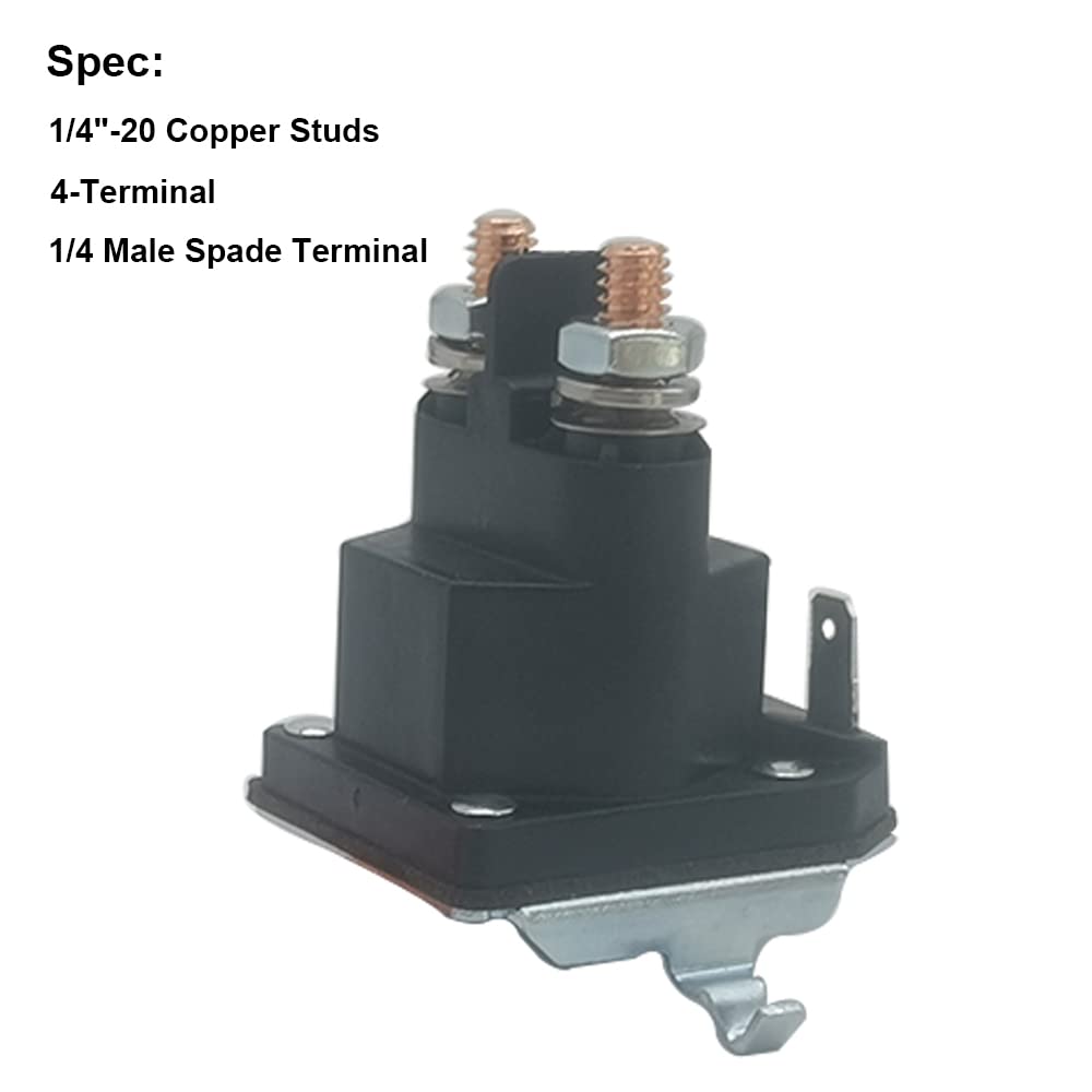 Solenoide de arranque para cortacésped tractor compatible con Cub Cadet XT1 XT2 MTD Troy Bilt Craftsman Zero Turn Yard Machines Ride Mower Reemplazo 725-06153A 725-06153