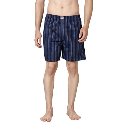 Image of Levi's 024 Boxer Shorts for Men | 100% Poplin Cotton | Checked Men's Boxers | Durable & Breathable | Smooth Hand-Feel | Inner Elastic Waistband | Functional Fly | Relaxed Leg Opening | Pack of 1