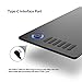 VEIKK A15Pro Graphics Tablet 10 x 6 Inch Digital Drawing Pad for PC with 12 Shortcut Keys and 1 Scroll Wheel, Battery-free Pen, Supports Tilt Function, for MAC, Windows, Linux and Android OS - Blue