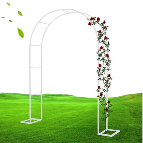 Arco per matrimonio, 350 x 250 cm, resistente alle intemperie, per piante rampicanti, padiglione esterno con base, ideale per eventi, decorazione da giardino e celebrazioni