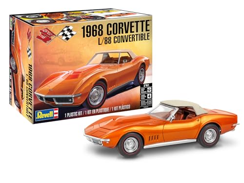 Revell 14572 ’68 Corvette L/88 Convertible 2’N1 1:25 Scale 142-Piece Skill Level 4 Model Building Kit