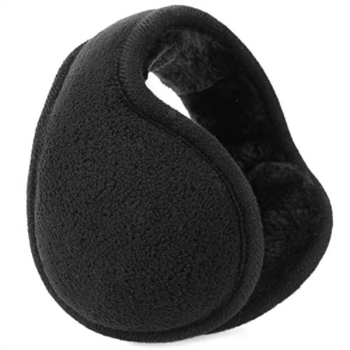 Muuttaa Fleece Winter Earmuffs for Women and Men,Foldable Ear Warmer Soft Ear Cover