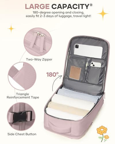 Image of coofay Large Travel Backpack For Women Men Airline Approved Carry On Backpack Flight Approved Waterproof Sports Backpack Casual Daypack Hiking Backpack