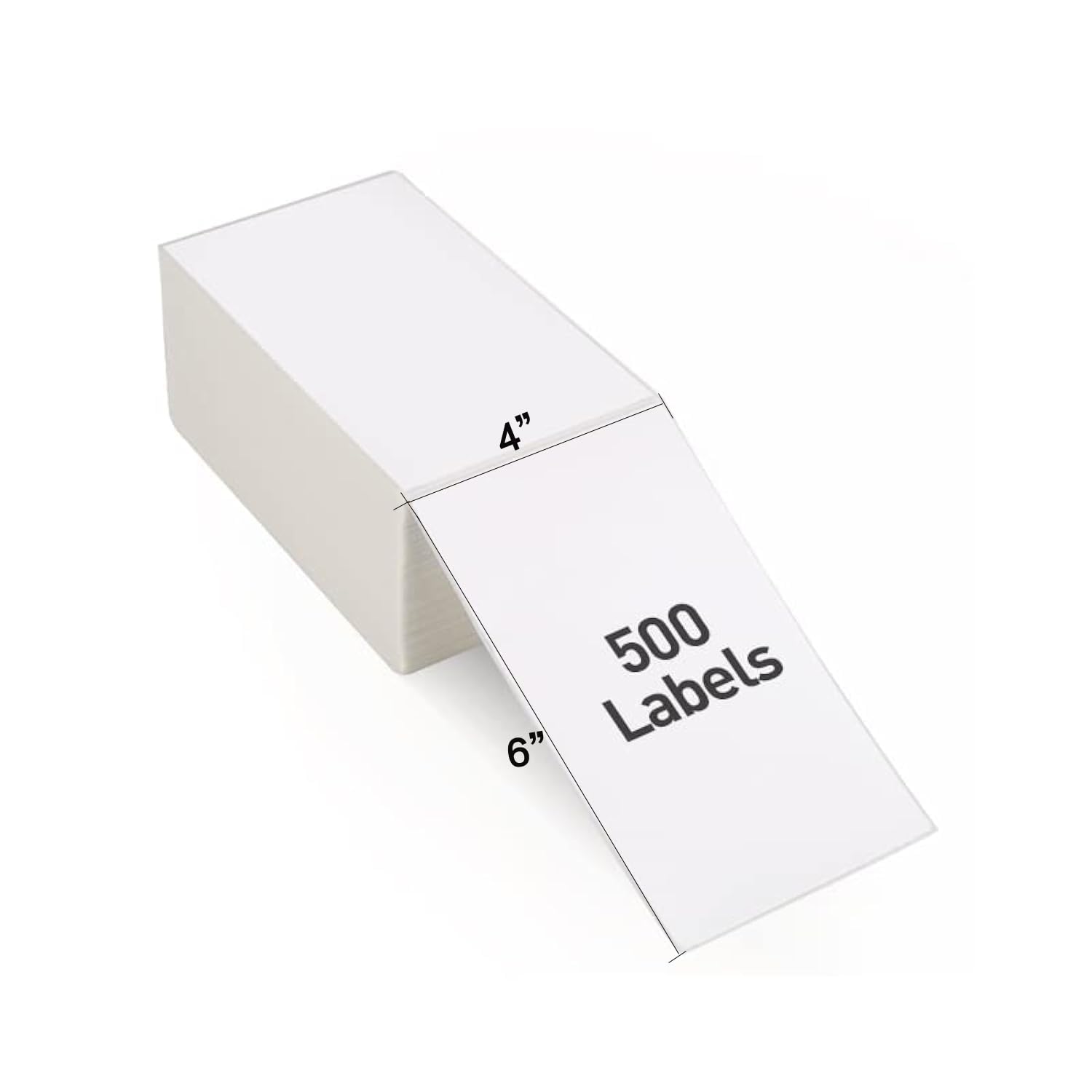 Fangtek Fanfold 4x6 Direct Thermal Shipping Labels