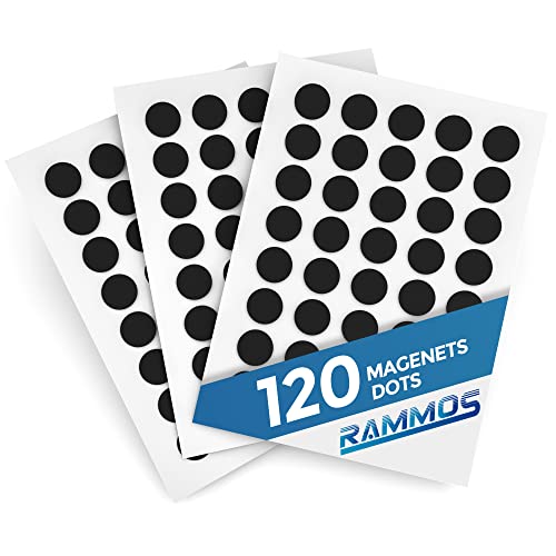 Puntos magnéticos flexibles autoadhesivos redondos de 0.8 pulgadas para manualidades y oficina