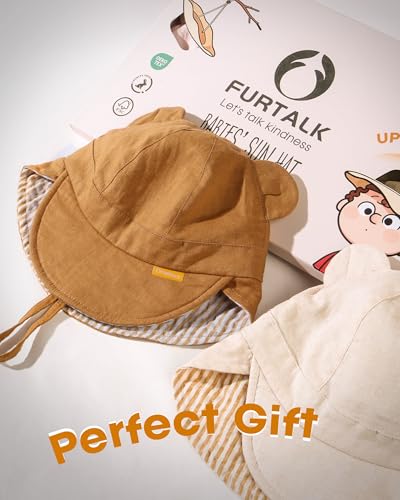 FURTALK Baby Sun Hat UPF 50+ Cute Toddler Bucket Summer Beach Hats for Boys Girls