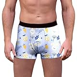 Generisch Ropa interior de Pascua para hombre Algodón transpirable Ajuste cómodo, azul, L