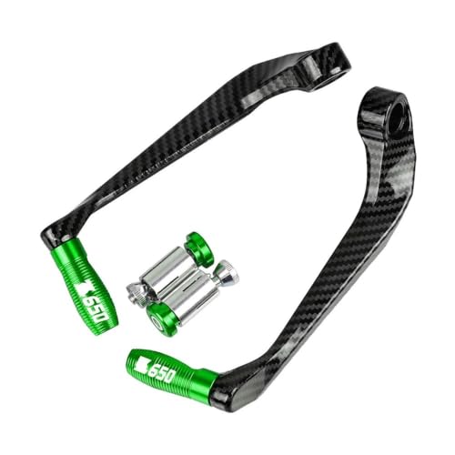 Poignées de guidon de moto avec protecteur de main intégré pour leviers Kawasaki Z650