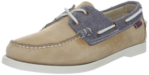 Sebago Women's Spinnaker Boat Shoe,Navy/Gray Nubuck,7.5 M US