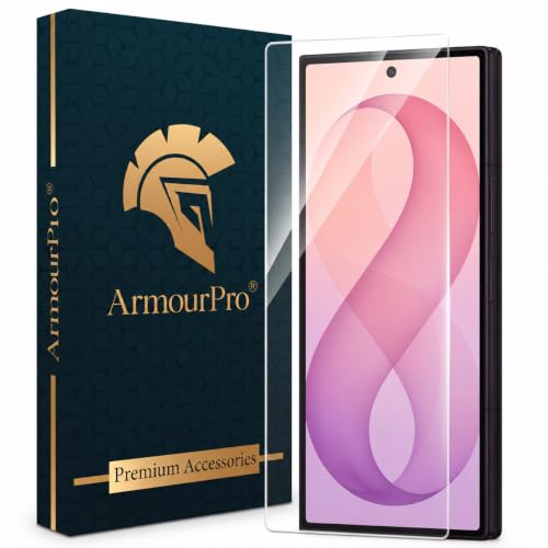 Image of ArmourPro Borderless Tempered Glass for Samsung Galaxy Z Fold 8 Ultra - Clear Screen Protector with Anti Dust Speaker Mesh, 9H Scratch Resistant, HD Clarity, Case Friendly, Bubble-Free
