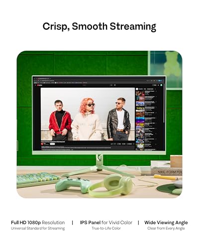 Image of Pixio PX246 Wave Mint Green 24 inch 120Hz Refresh Rate FHD 1080p Resolution IPS Panel 4ms GTG Response Time Gaming Monitor with Adaptive Sync
