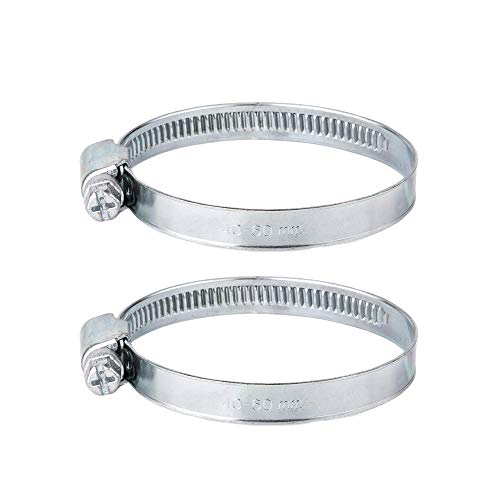 Lot de 2 colliers de serrage réglables Ø 40-60 mm Cover