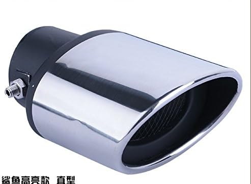 New 1pcs Silver Color Stainless Steel Tailpipe Exhaust Muffler Tail Pipe Tip Trim for Mitsubishi Lancer EX 2011 2011 2012 2013 2014 2015 2016 2017 2018 2019 2020 2021