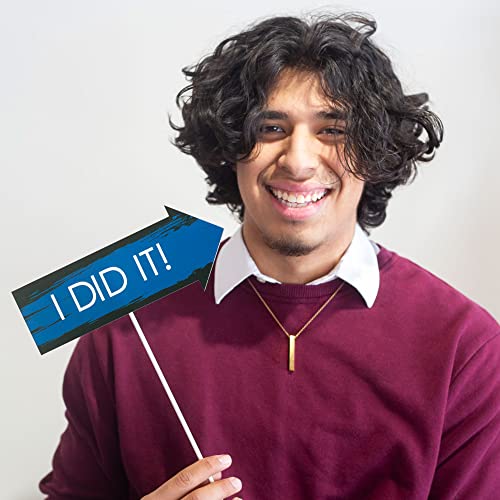 Big Dot Of Happiness Blue 2023 Graduation Party Photo Booth Props Kit - 20 Count #TOP2