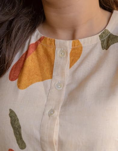 Image of FABNEX Stylish Printed Cotton Blend Co Ord Set for Women || Casual & Festive Indo-Western Outfit (K 125-127)