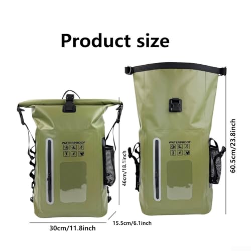 Mochila de pesca y actividades al aire libre de 25 L que separa ropa seca y mojada 5