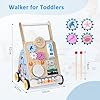 BugyKido Andador Bebes, Multifunción Andador de Madera 8 en 1, Adecuado para niños pequeños de 3 a 12 meses en adelante, con Ruedas y Bloques de Construcción para Educación Temprana, Regalo Adecuado #1
