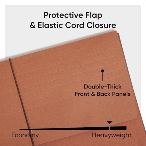 Smead Redrope Genişleyen Dosya Cüzdanı, Genişleyen Dosya Düzenleyici, Belgeler için Akordeon Klasörü, Flap/Kordon Kapatma, 5-1/4 "Genişletme, Yırtılmaya Dayanıklı, Yasal Boyut, Kutu başına 10 (71111) - Görsel 4